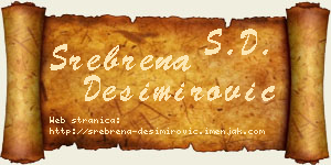 Srebrena Desimirović vizit kartica